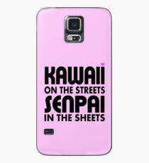 Kawaii auf den Straßen, Senpai in den Laken Hülle & Klebefolie für Samsung Galaxy