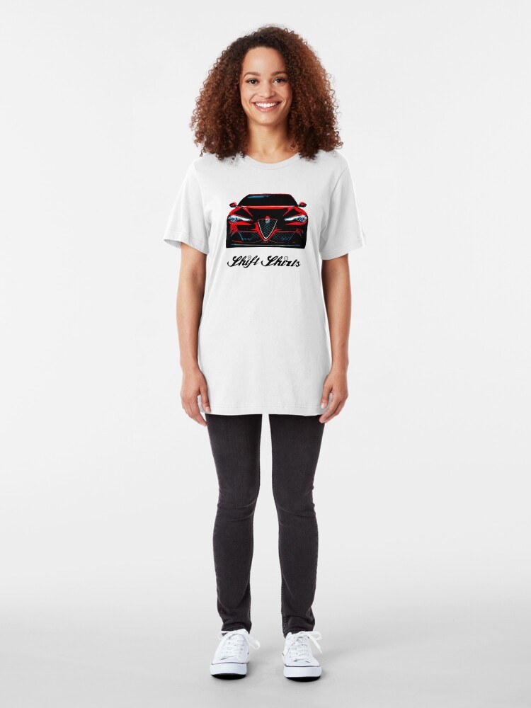 Alternate view of The Return To Glory - Alfa Romeo Giulia Quadrifoglio Inspired Slim Fit T-Shirt