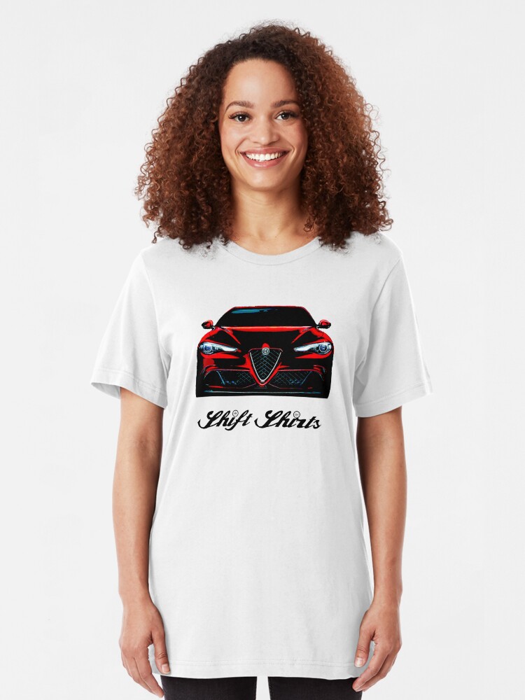 Alternate view of The Return To Glory - Alfa Romeo Giulia Quadrifoglio Inspired Slim Fit T-Shirt