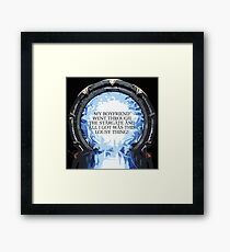 Stargate Tourist Souvenir - Boyfriend Edition Framed Print