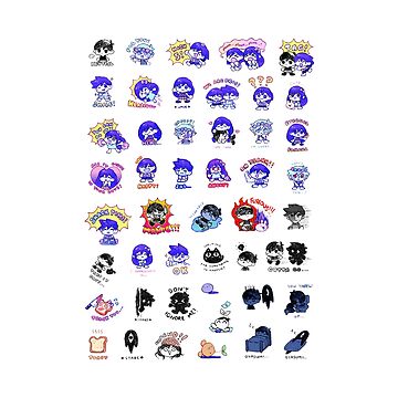 Omori creatures Packs Pin for Sale by Imydos