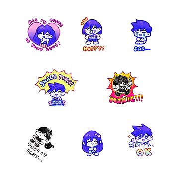 Omori creatures Packs Pin for Sale by Imydos