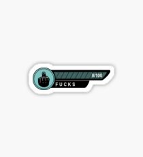 Keine Ficks, um Leistung zu geben Sticker
