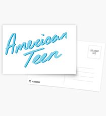 AMERICAN TEEN LIGHT BLUE Postcards
