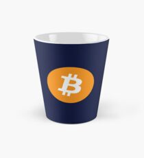 Bitcoin in Navy Blue Tall Mug