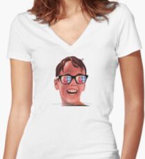 Sandlot summer Fitted V-Neck T-Shirt
