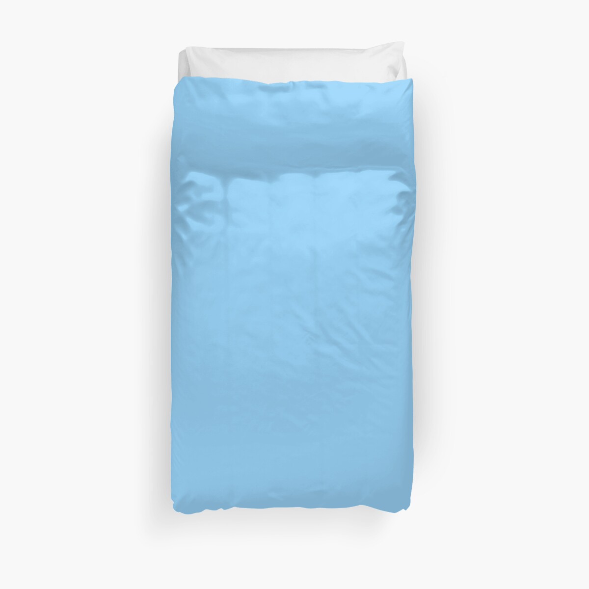 Solid Colour Plain Light Sky Blue Blue Duvet Cover By