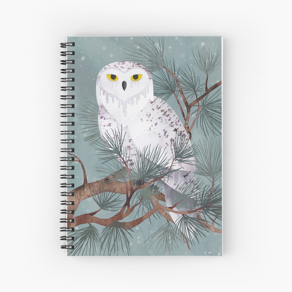 Snowy Spiral Notebook
