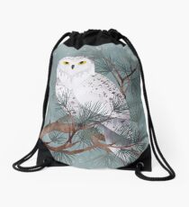 Snowy Drawstring Bag