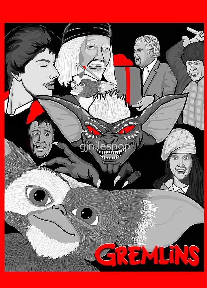 Gremlins 30th Anniversary Print By Gjnilespop Redbubble 