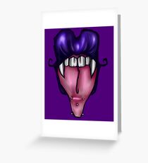 Snake Tongue Greeting Card