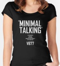 Minimal Talking Women's Fitted Scoop T-Shirt