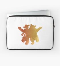 Tiger und Bär inspiriert Silhouette Laptoptasche