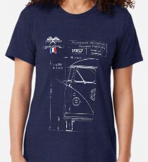 Camiseta de tejido mixto Combi Blueprint