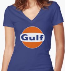 Gulf Women's Fitted V-Neck T-Shirt