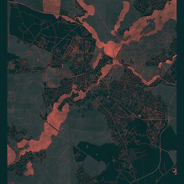 Artwork thumbnail, Potsdam Map Red by HubertRoguski