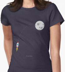 Ripple XRP Rocket Spaceship CryptoCurrency Women's Fitted T-Shirt