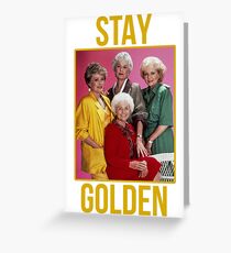 Bleiben Sie GOLDEN Grußkarte