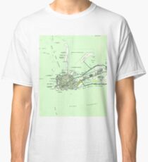 Vintage Map of Key West Florida (1943) Classic T-Shirt