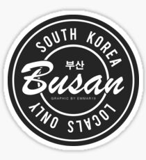 Locals Only Busan Korea Sticker