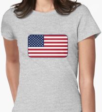 American Flag Women's Fitted T-Shirt