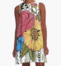 SONNENBLUME & ROSE A-Linien Kleid
