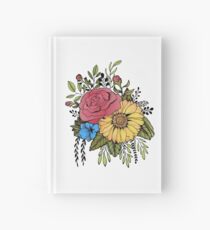 SUNFLOWER & ROSE Hardcover Journal