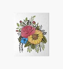 SUNFLOWER & ROSE Art Board