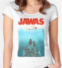 funny star wars jawas tshirt Women's Fitted Scoop T-Shirt