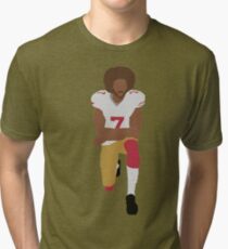 Kneeling Kaepernick Tri-blend T-Shirt