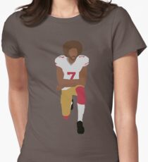 Kneeling Kaepernick Women's Fitted T-Shirt