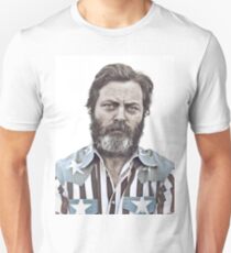 Ron Swanson (Nick Offerman) - An American Hero Unisex T-Shirt