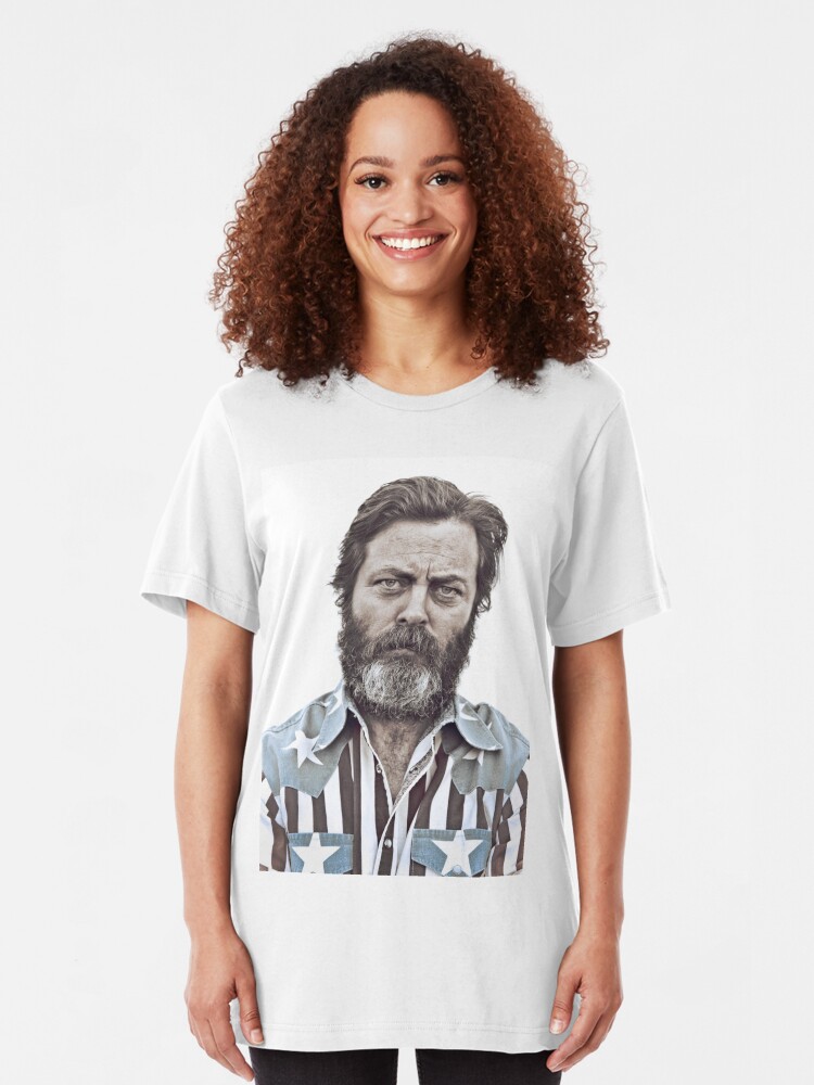 nick offerman flag shirt