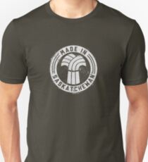 Made in Saskatchewan Grunge Light Logo Unisex T-Shirt