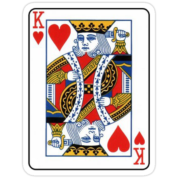 King Of Hearts Stickers By Alsadad Redbubble