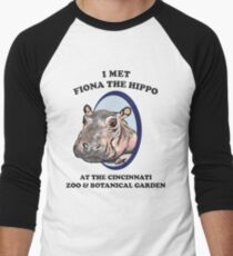 Fiona the Hippo Men's Baseball ¾ T-Shirt