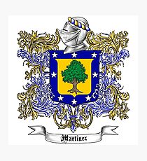 Martinez Family Crest Photographic Print