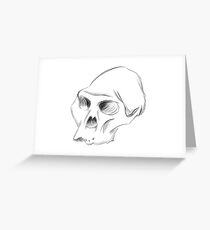 Australopithecus Sketch Greeting Card
