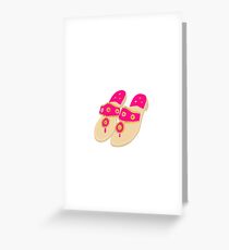 Preppy Sandals Greeting Card