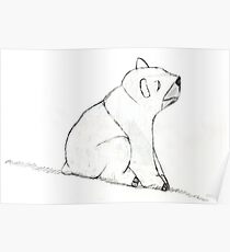 Bear On A Hill Poster