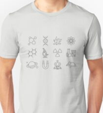 Science Line Icons Unisex T-Shirt