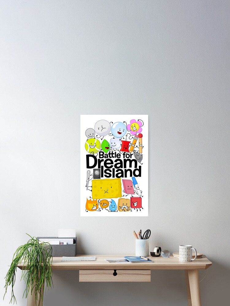Alternate view of BFDI Poster White Poster