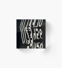 Numbers melting Acrylic Block