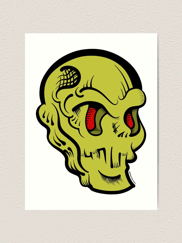 Alternate view of Skully Art Print