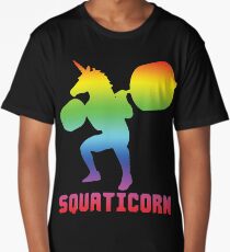 Squaticorn - Leg Day Squat Unicorn Long T-Shirt