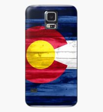 Funda/vinilo para Samsung Galaxy Bandera de madera de Colorado