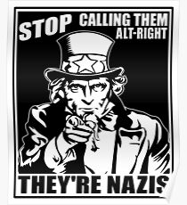 Anti Alt rechts Poster