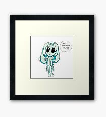 Cute Mantis Framed Print