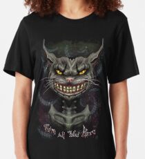 Camiseta ajustada gato de Cheshire