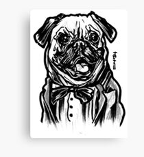 Mops-Leben = Verbrecher-Leben Leinwanddruck